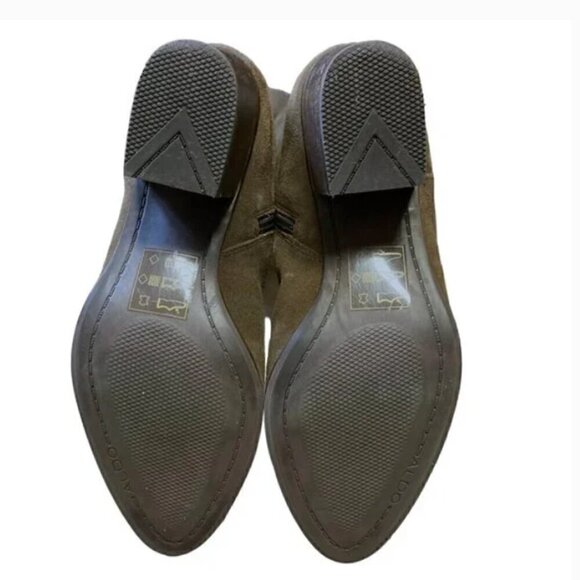 Aldo Taupe Suede Jeffres Calf Lace Up Over-The-Knee Zipper Boots - Size 7.5 - Picture 6 of 9